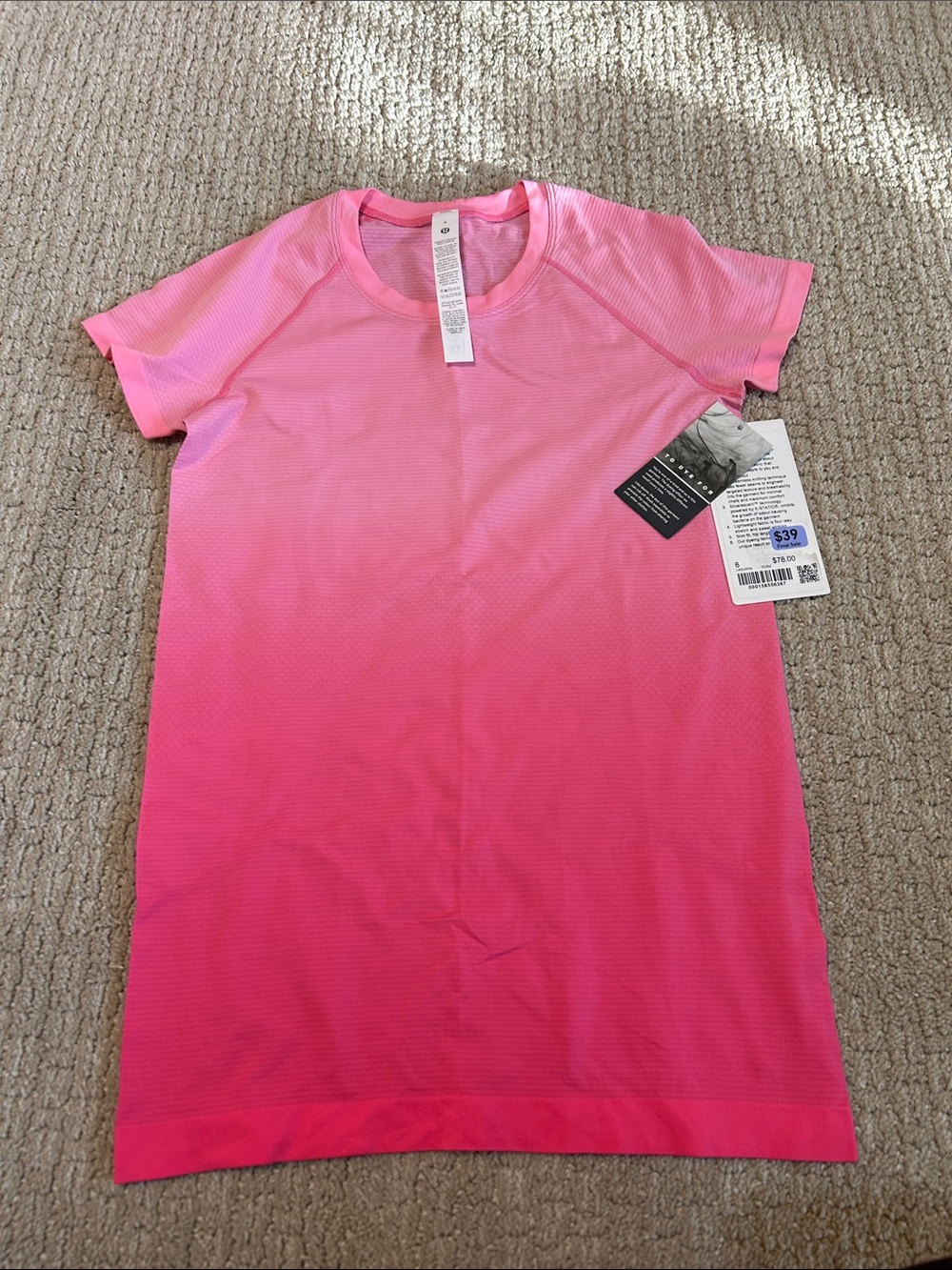 Swiftly Texh Short Sleeve 2.0 Wash NWT 6